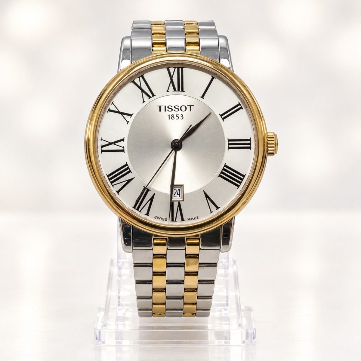 Tissot Carson Premium · esfera plateada