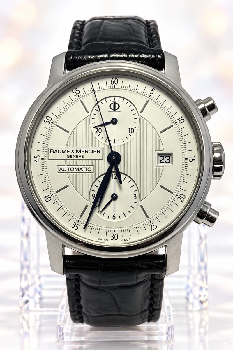 Baume & Mercier Classima Executives Cronógrafo Automático · esfera plateada