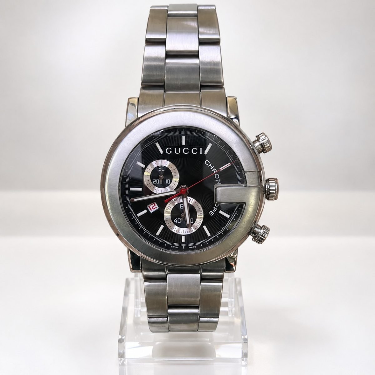 Gucci G-Chrono · esfera negra